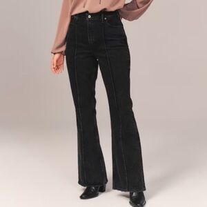 abercrombie and fitch high rise with flare, curve love